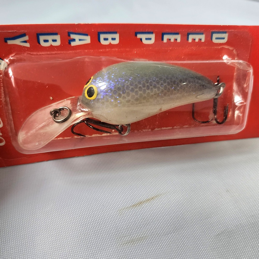 Norman Lures Deep Baby N Pro Edge Crankbait Lavender Shad Fishing Lure Vintage View 4